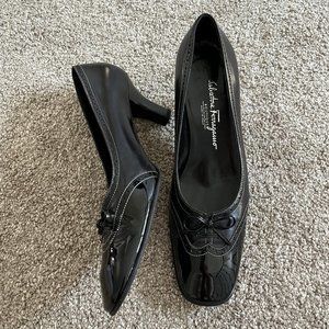 Salvatore Ferragamo Graziella Nero 8.5 B